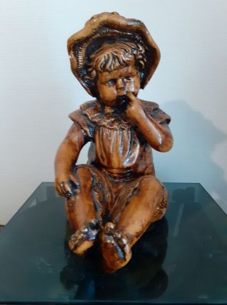 Statue fillette. Années 50/60.