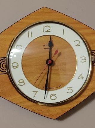 Horloge / Pendule murale des années 1970 marque VEDETTE