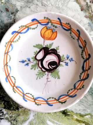 Assiette faïence de Bordeaux, fin XVIIIème siècle 