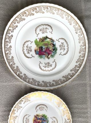 Assiettes plates et de dessert porcelaine de Limoges