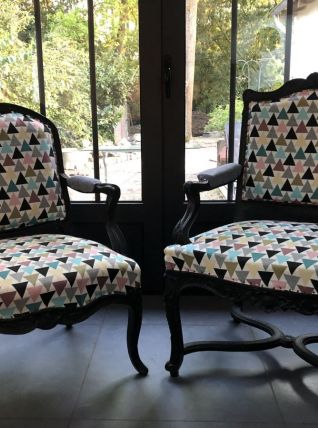 Paire de cabriolet louis XV