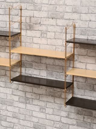 etagere string    1960  beau model original  choco et creme 