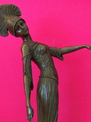 Bronze Chiparus „la Danseuse aux pieds nus“ Art Déco 