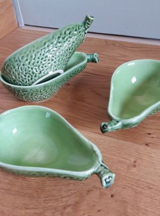 Service 4 coupelles avocat en barbotine