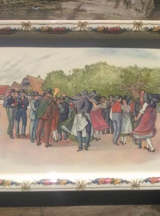 Ancien plateau de service Obernai Sarreguemines (Henri Loux)