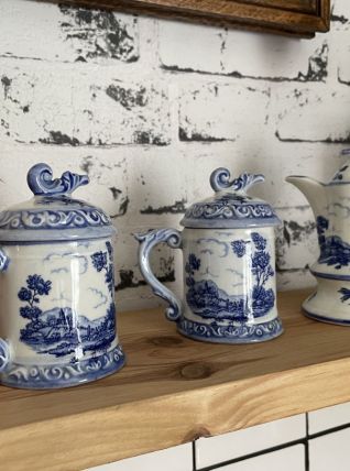 Trio de 3 petites pots céramique d'Italie