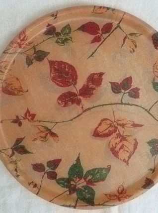 plateau de  service  rond , vintage