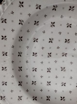 Assiette creuse Lunéville English style