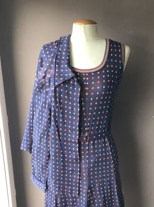 Ensemble robe et veste vintage 70 