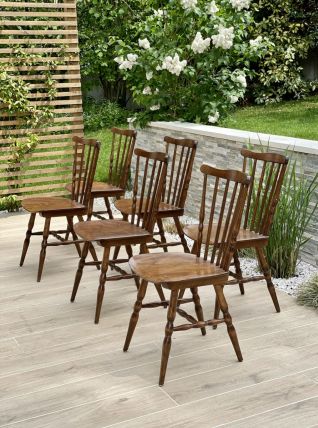 6 chaises bistrot Baumann Tacoma