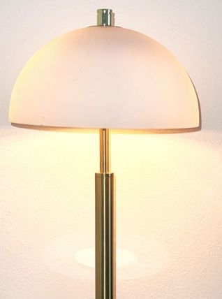 Lampe Art Déco laiton et opaline