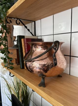 Chaudron en cuivre ancien 