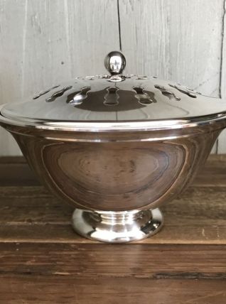Pot à senteur Métal argenté