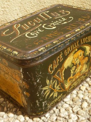 boite en fer café  LUCULLUS , vintage