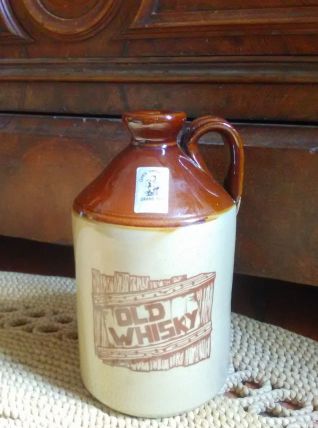 Bouteille en grès vernissé "old whisky" (made in England)