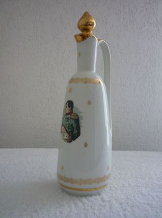 Carafe à Liqueur en Porcelaine de Luxe F.D décor Napoléon