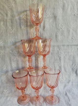 6 verres à vin Rosaline