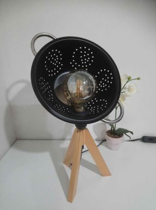 LAMPE A POSER DECO RECYCLAGE "LA PASSOIRE"