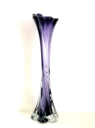 Grand vase dit pied d'éléphant, style Murano 1970