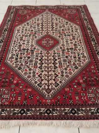 Tapis Abbadeh Persan fait main 154x106cm