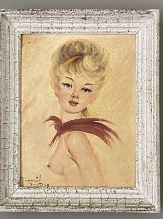Tableau. Portrait de femme. 1950.