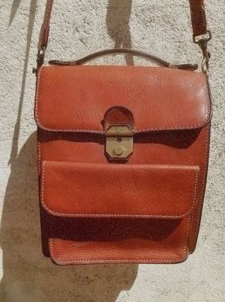 sacoche  en cuir TEXIER, vintage
