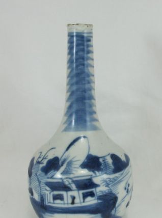 AncAncien vase bleu blanc Chinois Chine ou Vietnam 19è si