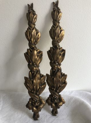 Ornements en bronze doré, décoration ancienne