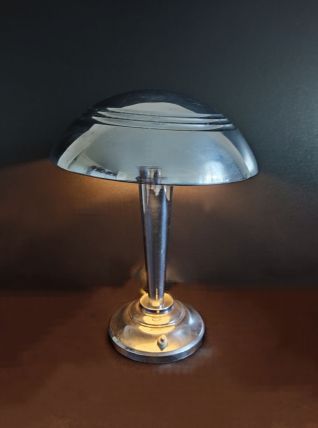 lampe à poser vintage chromée