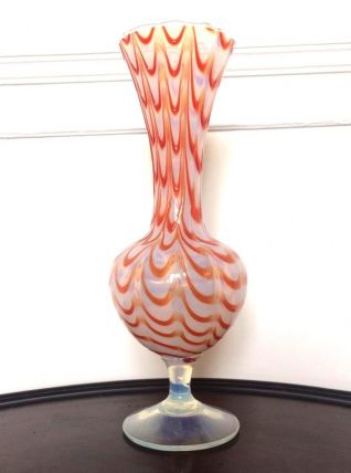 Vase opalina fiorentina style Murano 