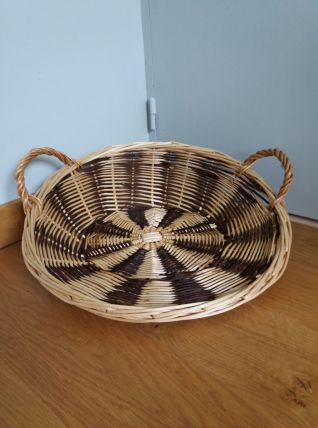 Panier de présentation rond en osier