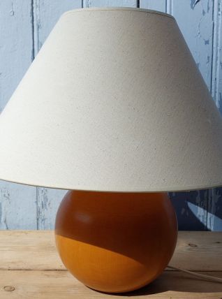 Lampe vintage imt boule de bois
