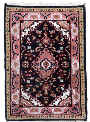Tapis vintage Indien Mahal fait main, 1C910
