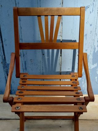 Chaise pliante en bois pour enfant