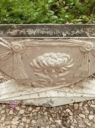 jardinière  en fonte  d'alu , vintage