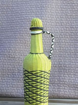 Bouteille scoubidou - Années 70 