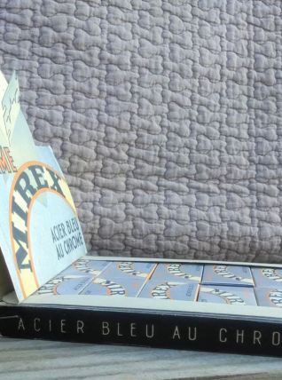 Ancien présentoir en carton pour les lames de rasoir MIREX