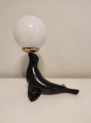 lampe otarie noire et blanche