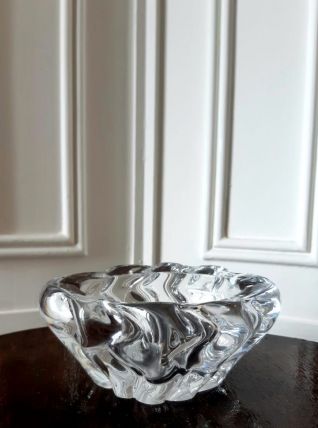 Cendrier en cristal Daum France, années 1950