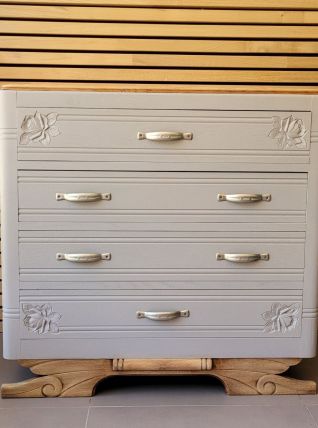 Commode art déco avec empiètement moustache