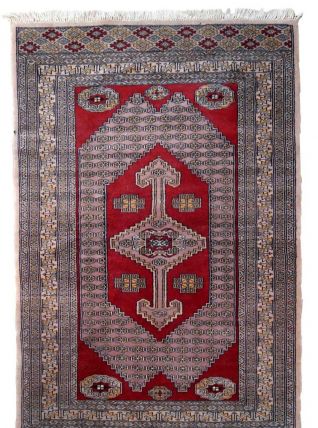 Tapis vintage Ouzbek Bukhara fait main, 1C945