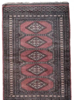 Tapis vintage Ouzbek Bukhara fait main, 1C946