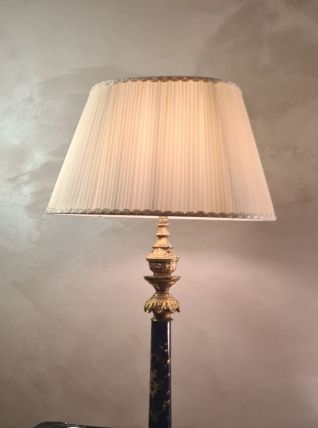  lampe style Napoléon.  en ceramique  peint abat jours  Prés
