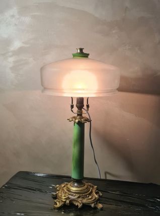 lampe  bronze napoleon  de 1900 a 30   , 55x28cm