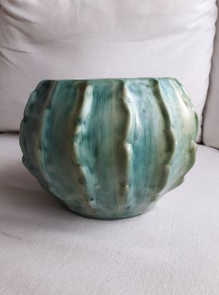 Pot en céramique portugaise en forme de cactus