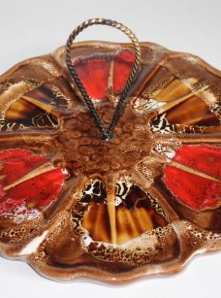 Plat de service et à fromages Vallauris années 60 