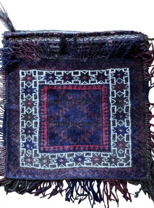Tapis vintage Afghan Baluch fait main, 1C951