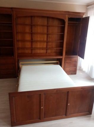 Lit bibliothèque électrique 140x190 François DESILE