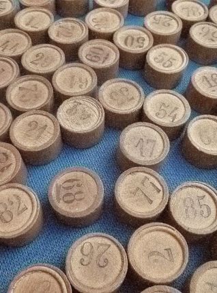 pions de loto vintage , Complet