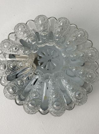 ANCIENNE APPLIQUES RONDE VERRE MOULE VINTAGE